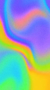 Pastel grainy gradient Wave Pattern, 80s, 90s, Y2K Iridescent Rainbow background Stock Illustration
