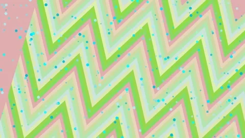 Pastel Green Chevron Pattern with Confetti. Stock Footage 329928708