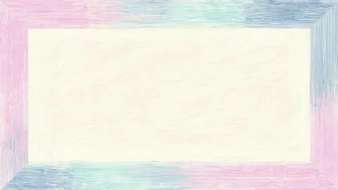 Pastel hand drawn animated frame border with empty center for text overlay,.. 库存影片 342043764