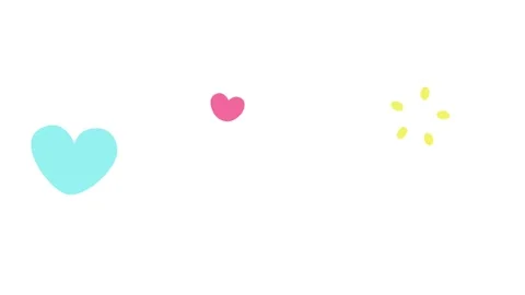 Pastel hearts and droplets explode outward in motion Stock Footage 316217187