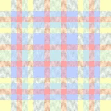 Pastel herringbone plaid pattern.  Soft, cheerful colors perfect for textile  Illustrazione stock