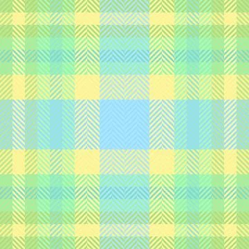 Pastel herringbone plaid pattern.  Soft, springlike colors create a cheerful, Stock Illustration