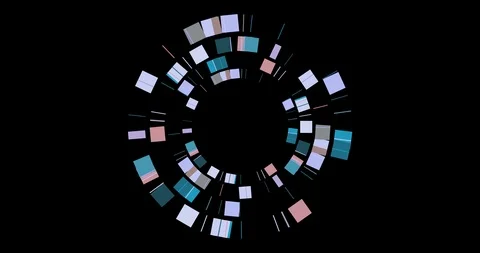 Pastel HUD Wheel Stock Footage 113269604