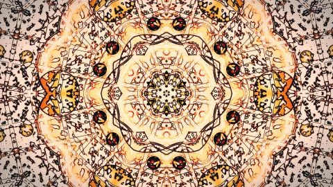 Pastel kaleidoscope sequence patterns. Abstract motion graphics background Stock Illustration