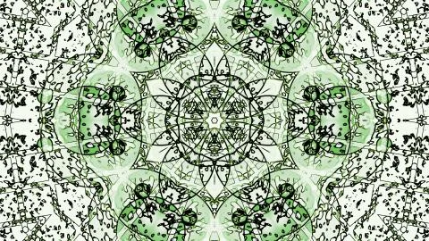 Pastel kaleidoscope sequence patterns. Abstract motion graphics background Stock Illustration