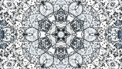 Pastel kaleidoscope sequence patterns. Abstract motion graphics background Stock Illustration