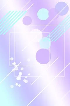 Pastel lavender abstract composition featuring overlapping wireframe rectan.. 스톡 일러스트
