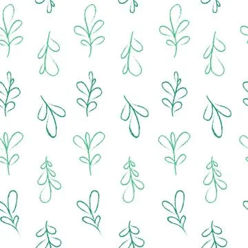 Pastel leaves pattern Stock Illustration