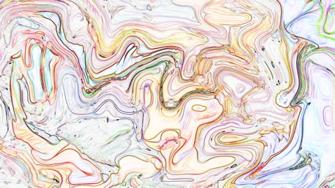 Pastel Liquid Marble Abstract Flow Texture Stock Footage 330142032