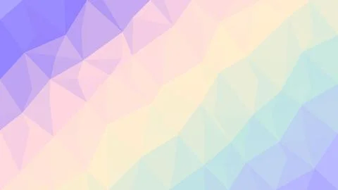 Pastel low poly triangle mosaic with shifting colors, soft geometric backgr.. 库存插图