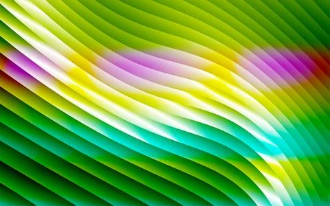 Pastel luminous abstract background with ribbed glass curves and smooth Stock Illustration