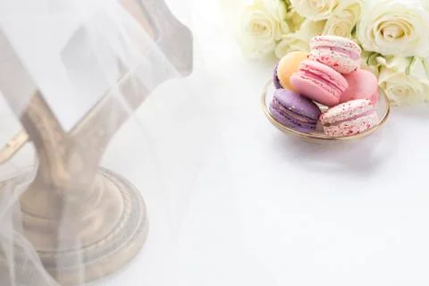 Pastel macaroons Stock Photos
