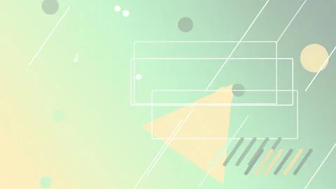 Pastel mint abstract UI frames with gentle dots and diagonal streaks create.. Ilustração Stock