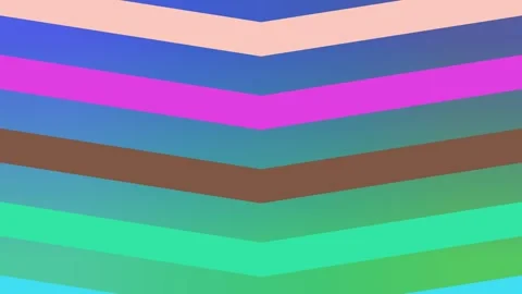 Pastel multi-colored chevron stripe pattern video moving Stock Footage 341720827