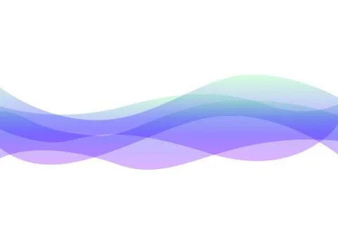 Pastel multicolor wave layer abstract background Stock Illustration