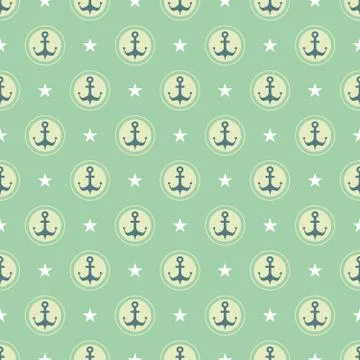 Pastel nautical pattern Stock Illustration