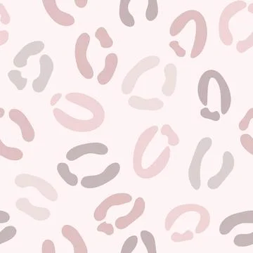 Pastel nudes cheetah repeat pattern background vector. Stock Illustration