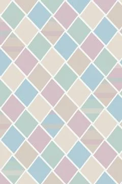 Pastel overlapping diamond pattern creates a soft, cheerful geometric backg.. 스톡 일러스트