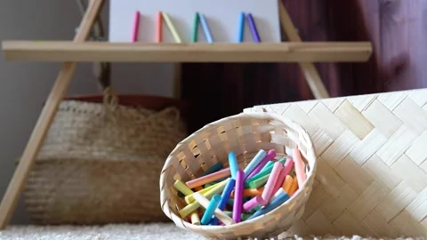 Pastel paint Stock Footage 130900418