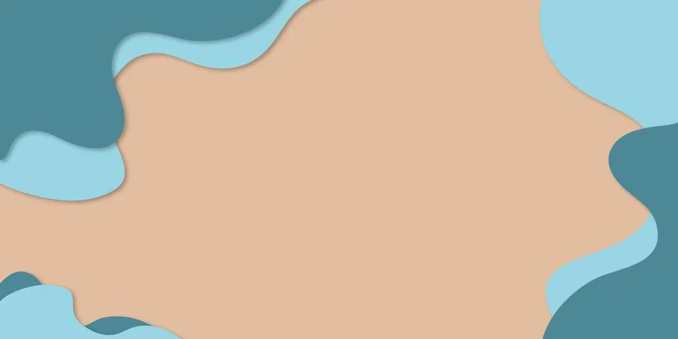 Pastel paper cut pattern background Art style. Abstract 3D paper. Design patt Stock Illustration