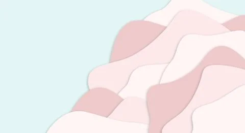 Pastel paper cut pattern background Art style. Abstract 3D paper. Design patt Illustrazione stock