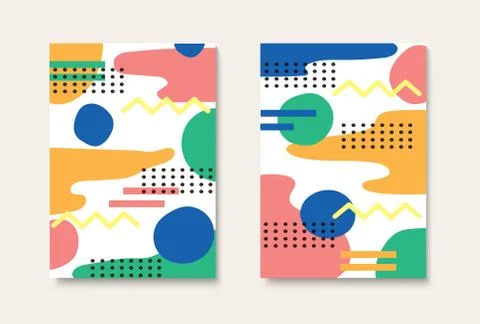 Pastel pattern template background vector Stock Illustration