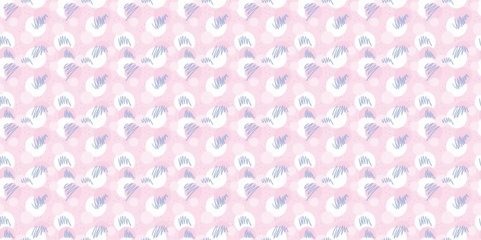Pastel, pink abstract repeat pattern background, Illustrazione stock