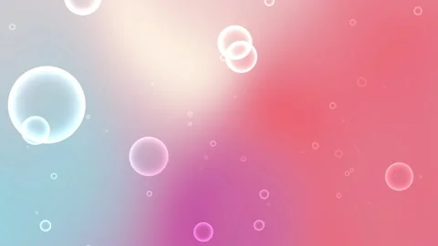 Pastel pink blue Gradient Bubble Abstract Background with Soft Glowing Spheres Stock Footage 311115258