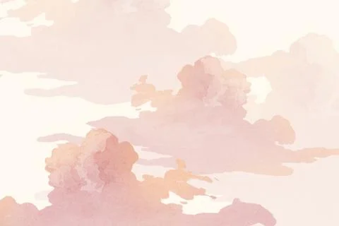 Pastel pink cloud background Stock Illustration