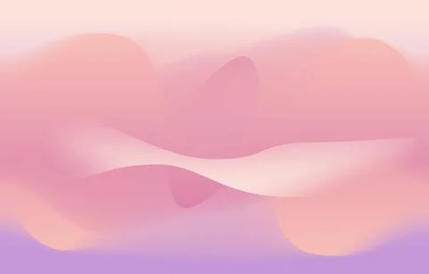 Pastel Pink Purple Gradient Abstract Wave Space Background Stock Illustration