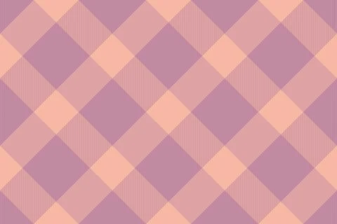 Pastel plaid design. Textile pattern in peach and lavender. Useful for backgr Stock Illustration