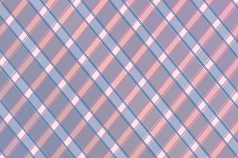 Pastel plaid pattern background with pink, blue, and purple intersecting st.. Stock-Illustration