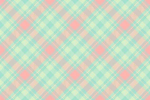 Pastel plaid pattern. Delicate, diagonal tartan design. Textile background pe Illustrazione stock