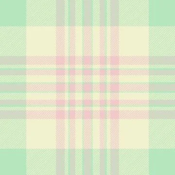 Pastel plaid pattern. Delicate pink, mint green, and cream tones create a s.. 스톡 일러스트