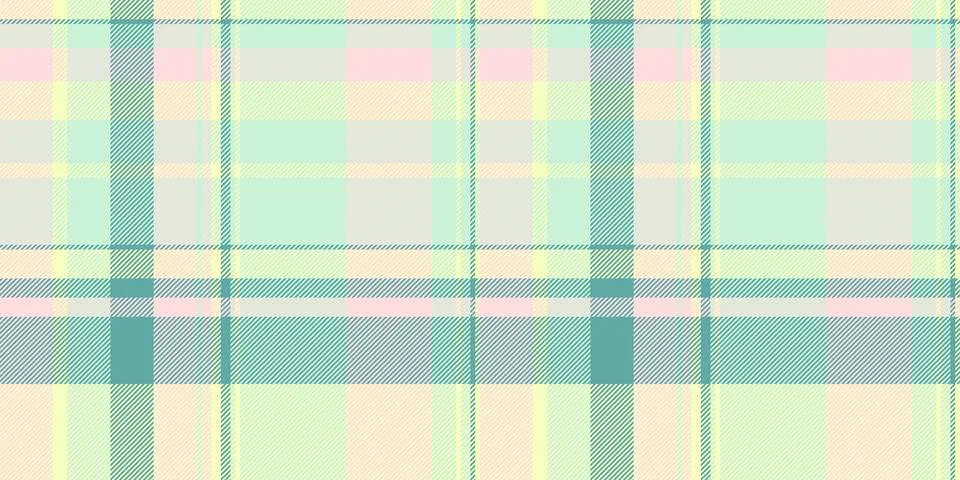 Pastel plaid pattern delicate, seamless texture featuring soft hues of yell.. Stock Illustration