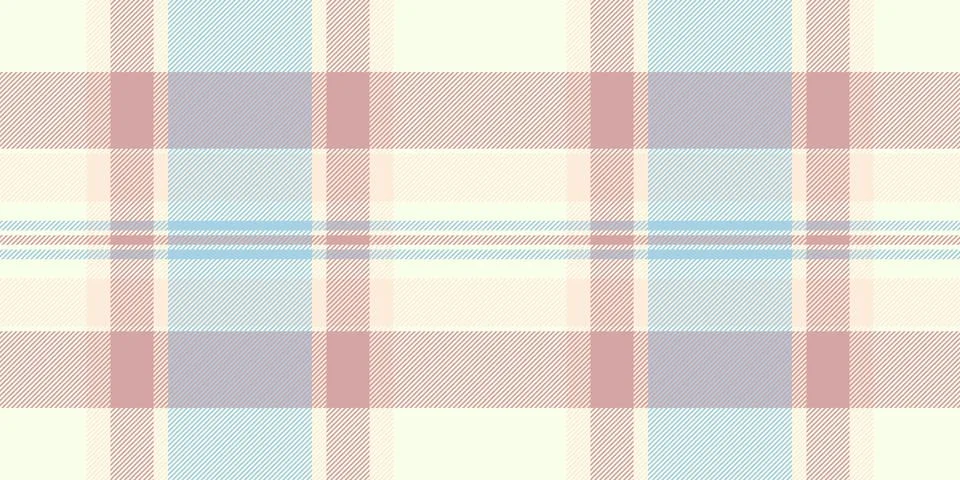 Pastel plaid pattern design. Soft, versatile texture with interwoven lines, p Illustrazione stock