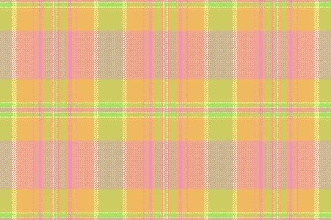 Pastel plaid pattern evokes spring fashion, Easter textiles,  retro design. P 스톡 일러스트