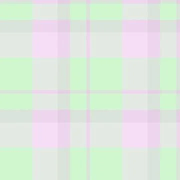 Pastel plaid pattern featuring pink, green, and gray. Seamless and gentle, .. Illustrazione stock