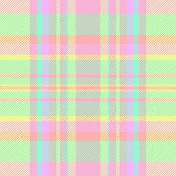 Pastel plaid pattern. Ideal for spring, Easter, or babythemed designs. Soft,  Stock Illustration