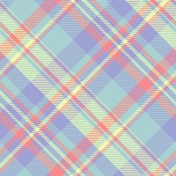 Pastel plaid pattern, ideal for textile design, fashion, and website backgrou Illustrazione stock