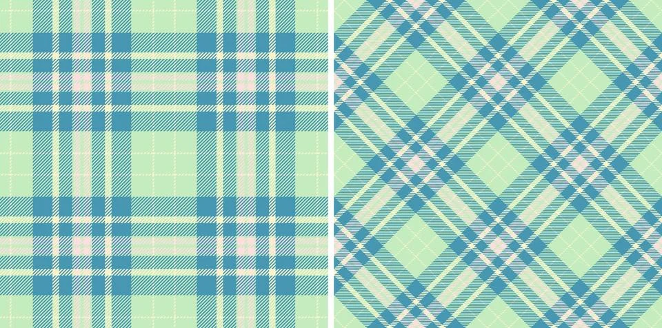 Pastel plaid pattern, offering soft colors and seamless repeats. Ideal for .. Stockillustratie