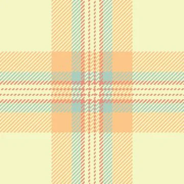 Pastel plaid pattern in peach, beige, and teal.  Soft, delicate texture ideal 스톡 일러스트