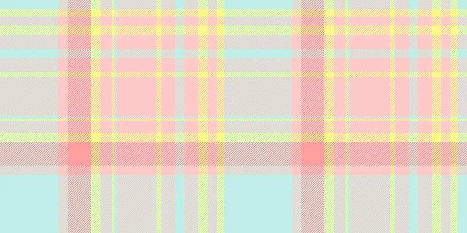 Pastel plaid pattern, perfect for spring or summer designs. Soft, delicate .. Stock Illustration