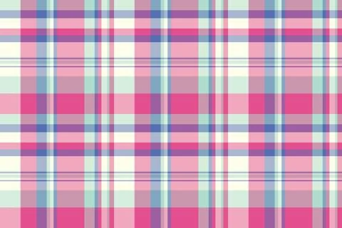 Pastel plaid pattern with pink, blue, and beige, suggesting cozy warmth. Idea Stock Illustration