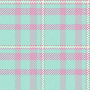 Pastel plaid pattern. Seamless checkered textile texture. Retro fabric design 库存插图
