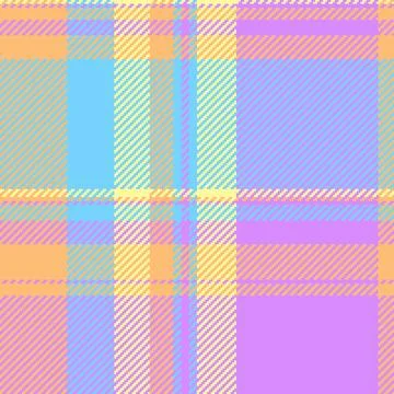 Pastel plaid pattern. Seamless fabric texture in soft, spring colors. Suita.. 스톡 일러스트