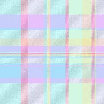 Pastel plaid pattern. Seamless textile design with delicate colors and soft t Stock Illustration