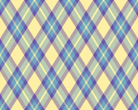 Pastel plaid pattern, seamless texture.  Soft, muted colors create a calming, Stock Illustration