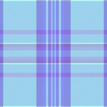 Pastel plaid pattern. Soft blue and lavender tartan texture for fabric design Stock Illustration