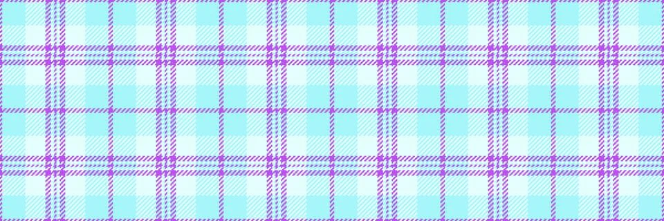 Pastel plaid pattern in soft blue and purple hues. Ideal for textile design,  Stock Illustration